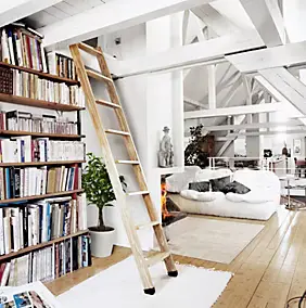 Échelle mezzanine FORTIA bois 40 x 190 cm 8 marches