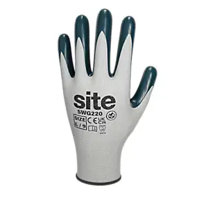 Gants de manipulation générale en mousse nitrile Site bleu - Taille 9 (L)