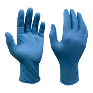 Lot de 100 gants nitriles jetables bleus taille 10