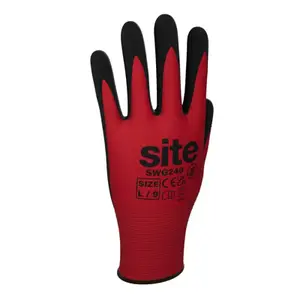 Gants en nitrile tous travaux T8 rouges et noirs