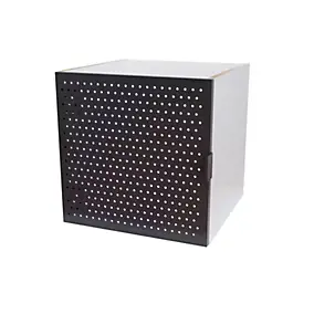 Bloc avec porte en métal pour étagère cube GoodHome Mixxit noir