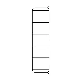 Échelle support pour étagères murales H.87 cm noir, GoodHome Rigga