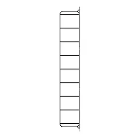 Échelle murale pour rangement modulable ouvert GoodHome Rigga noir H. 129 cm