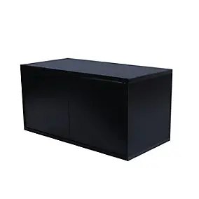 Étagère murale rectangulaire avec portes GoodHome Rigga noir L. 60 cm