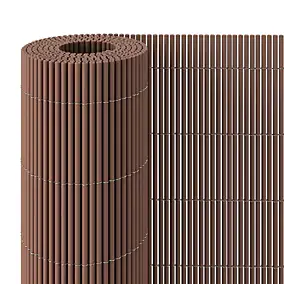 Canisse LOP PVC brun L.3 m x H.1,8 m