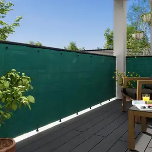 Brise-vue tressé 100 x 300 vert