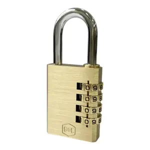 Cadenas à combinaison en laiton pour portails 4 chiffres 4,9x4 cm