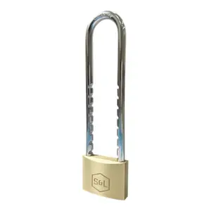 Cadenas laiton anse réglable acier trempé 5x3,9 cm avec 2 clés