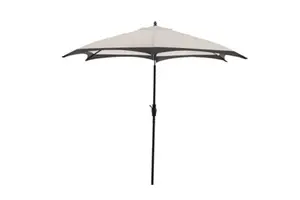 Parasol écru/noir 3 m "Tilsa'