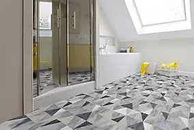 Rouleau PVC Gerflor Saloon Diamant bleu (vendu au m²)