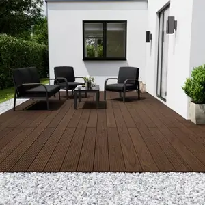Lame de terrasse "Orkys" épicéa brun L. 3 m x l. 14,5 x EP. 3,4 cm