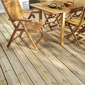 Lame de terrasse pin du Nord Lemhi Klikstrom L.240 x l.14,4 x ép. 2,7 cm