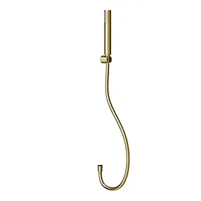 Trio douchette + flexible + support, doré brossé, GoodHome Owens