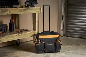 Sac à outils à roulettes - H. 41,5 x L.46 x l.24 cm