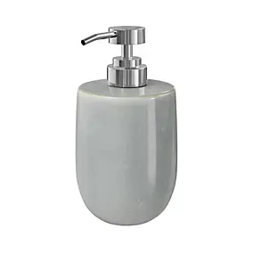 Distributeur de savon en céramique, gris, GoodHome Boann