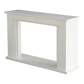 Cadre d'habillage de foyer pour insert GoodHome RLF-M2 blanc
