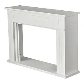 Cadre d'habillage de foyer pour insert GoodHome blanc