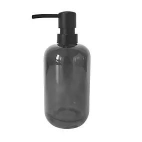 Distributeur de savon en verre gris fumé 350 ml, GoodHome Levanna