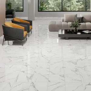Plinthe en carrelage "Cavan Calacatta" 8 x 45 cm