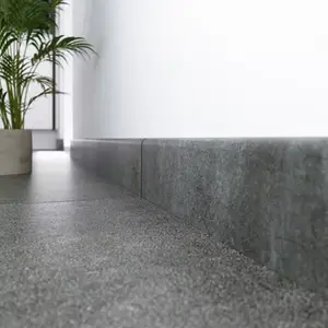Plinthe pour carrelage de sol intérieur "Jano" gris - l. 7,5 x L. 60 cm