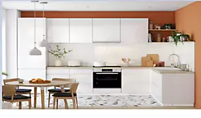 Cuisine complète sans électroménager Garcinia blanc brillant l. 180 cm GoodHome