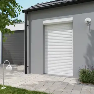 Volet roulant motorisé radio aluminium blanc 215 x 120 cm