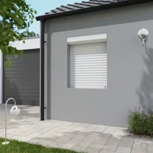 Volet roulant manuel PVC blanc 125 x 120 cm