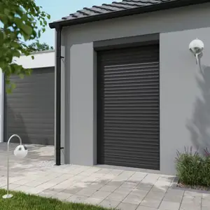 Volet roulant motorisé radio aluminium gris 225 x 120 cm