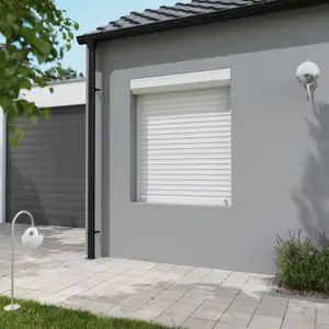 Volet roulant manuel PVC blanc 145 x 120 cm