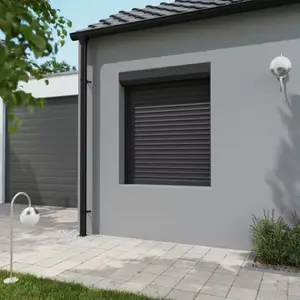 Volet roulant aluminium gris 145 x 120 cm