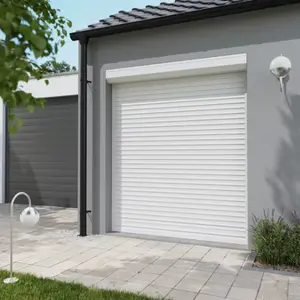 Volet roulant motorisé radio aluminium blanc 215 x 180 cm