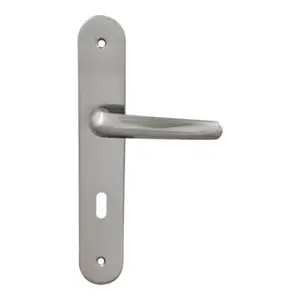 Lot de 3 poignées Agma avec serrure Nickel