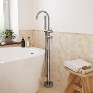 Mitigeur baignoire ilot chrome "Livie"