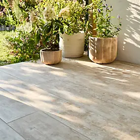 Carrelage sol extérieur Brown marron 23 x 120 cm