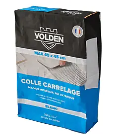 Colle carrelage sol intérieur/extérieur et mur intérieur blanc Volden C2 25kg