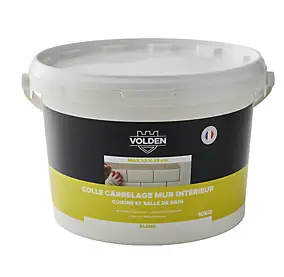 Colle carrelage mur intérieur cuisine et salle de bain blanc Volden 10kg