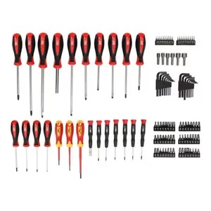 Kit tournevis 114 pièces avec lame en acier au chrome vanadium