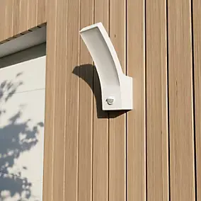 Applique murale extérieur à détection Gambell LED intégrée blanc 10W IP44 GoodHome