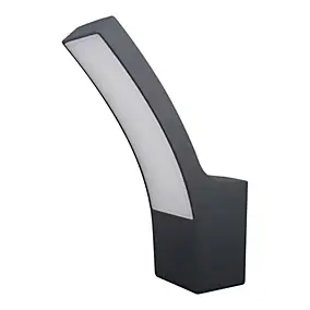 Applique murale extérieure LED integrée Gambell 1600lm 10W IP44 gris anthracite GoodHome