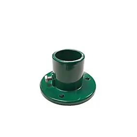 Platine pour poteau de grillage ⌀ 3 x P.12 cm vert