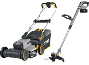 Tondeuse batterie 18V 34 cm + coupe-bordure batterie 18V 28 cm