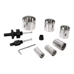 Coffret de 6 scies cloches diamant carrelage diamètre 19 à 57 mm