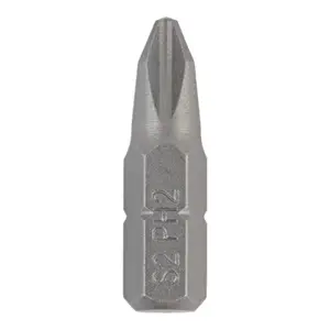 Lot de 10 embouts de vissage PH2 acier S2 25 mm