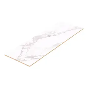 Faïence murale effet marbre blanc mat L.90 x l.30 cm x ép.8,7 mm, Oazis