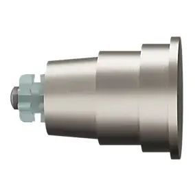 Embout bouchon plat pour barre à rideau Easy-Fit Athens métal gris Ø19mm GoodHome