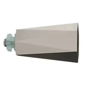 Embout cône pour barre à rideau Easy-Fit Athens métal gris Ø19mm GoodHome