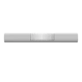 Tringle à rideau coudée Anafi métal blanc Ø28mm GoodHome