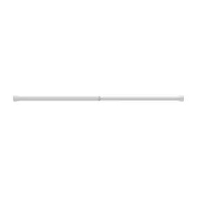 Tringle à rideaux extensible Anafi GoodHome mat blanc L.90/120cm