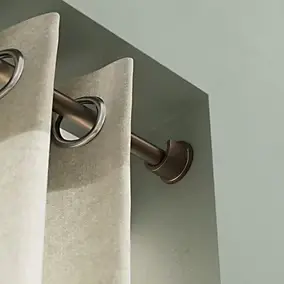 Tringle à rideau Kozani métal effet bronze cuivré Ø19 x L.150cm GoodHome