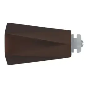 Embout cône pour barre à rideau Easy-Fit Kozani métal marron Ø19mm GoodHome